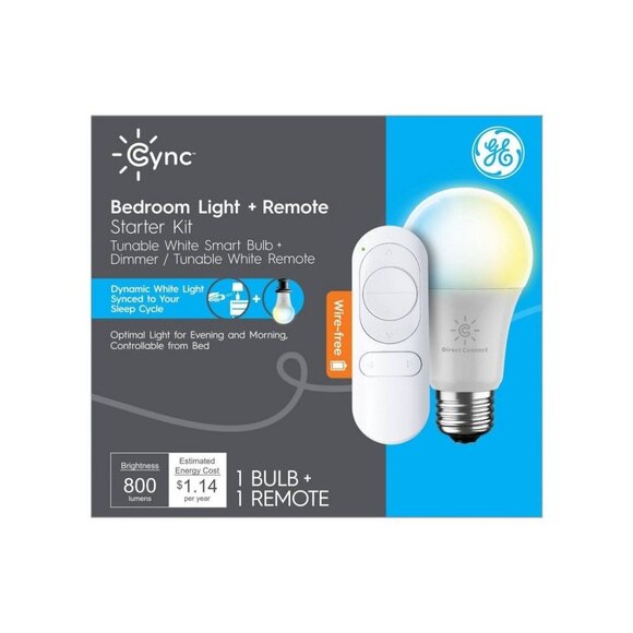 Cync by GE Bedroom LED Light Bulb & Remote Control Kit - Picture 5 of 8